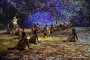 Scene from Kyle Abraham’s “Dear Lord, Make Me Beautiful." Photo credit: Stephanie Berger. From the article, "Honoring Black Legacy: Park Avenue Armory and The Met's Cultural Showcase."