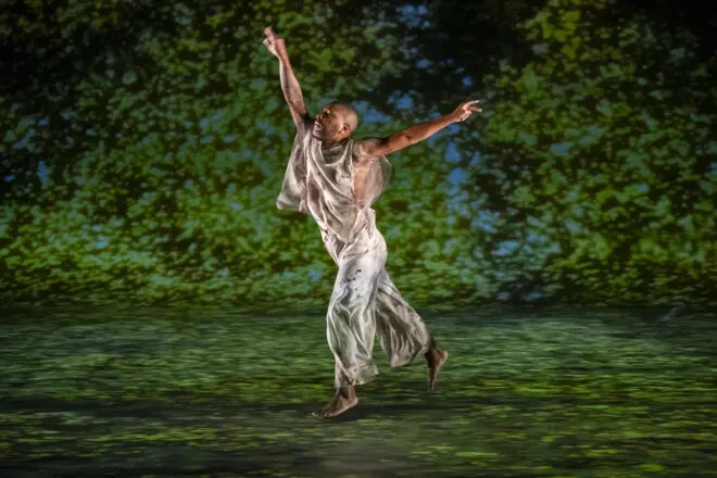 Kyle Abraham in "Dear Lord, Make Me Beautiful." Photo credit: Stephanie Berger. From the article, "Honoring Black Legacy: Park Avenue Armory and The Met's Cultural Showcase."