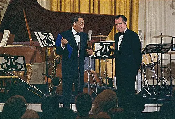 Duke_Ellington and President Richard Nixon (1969)