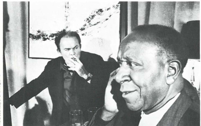 Beauford Delaney with the late James Jones in Paris in 1967.