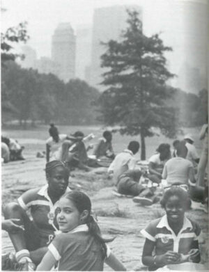 Kids enjoying lunch in the park --Summer Festival in NYC Metropolitan Area