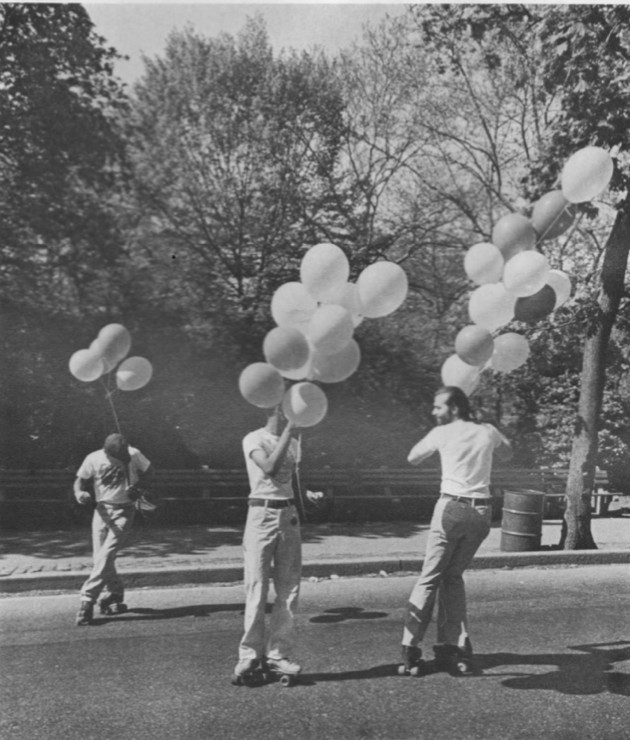 Roller skating in Central Park