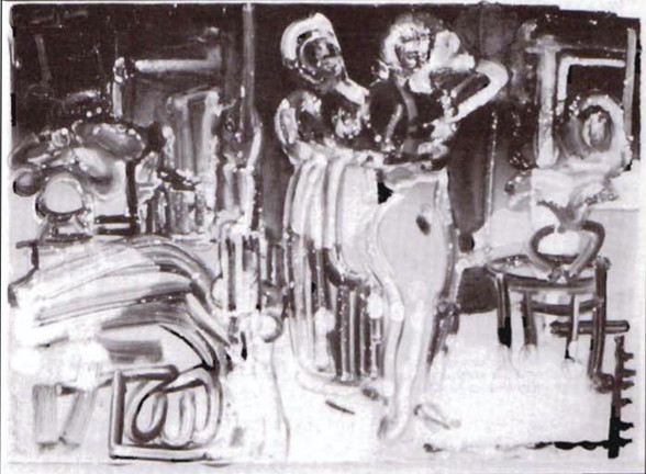 New Orleans Storyville: Ragtime Preparations (1912) by Romare Bearden