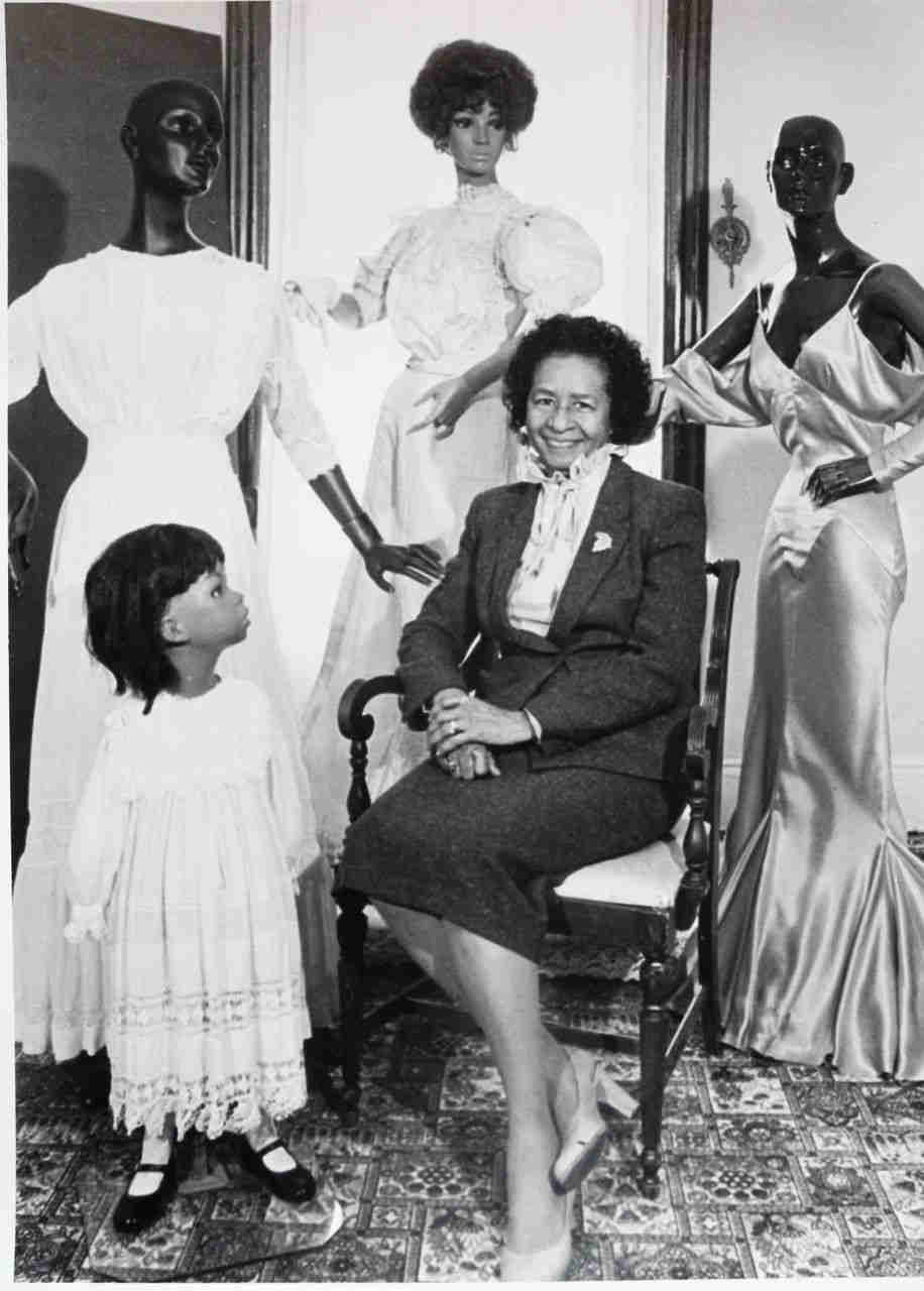 Photograph of Dapper Dan at his boutique in Harlem  National Museum of  African American History and Culture