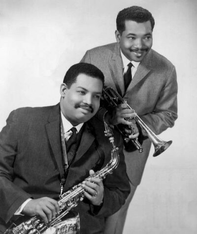 "Cannonball" Adderley with brother Nat (1966)