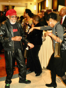 Melvin dancing at the 90th Birthday Party for Actress Ruby Dee, ‘2012, NYC. Photo courtesy of Coreen Simpson