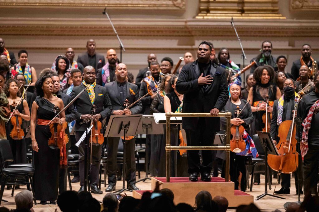 The Gateways Orchestra debut at Carnegie Hall.