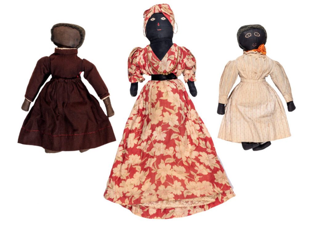 Harriet Jacobs (1813-1897) Dolls made for the Willis family children, ca. 1850-60 Mixed fabrics, metal