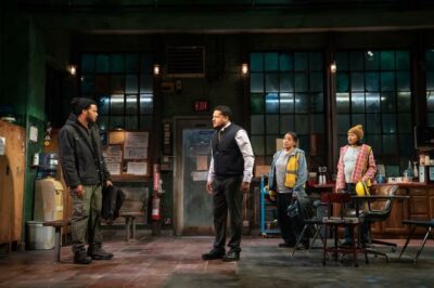 "Skeleton Crew" — Joshua Boone (Dez), Brandon J. Dirden (Reggie), Phylicia Rashad (Faye), and Chanté Adams (Shanita) -- TONY